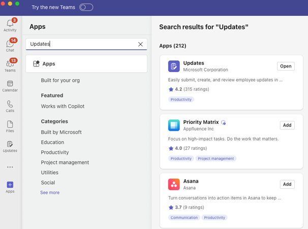 Image for Updates App