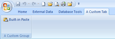 Custom Ribbon tab