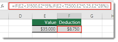 Example of a well-constructed IF statement.
