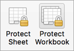 Password protection buttons