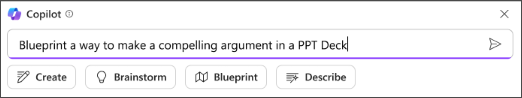 Some blueprint a way text for the Blueprint prompt in Loop