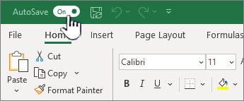 AutoSave Switch in Excel