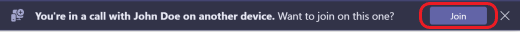 Teams-calls-second device-banner-desktop