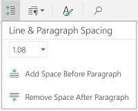 Line spacing