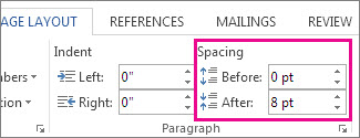 Paragraph Spacing