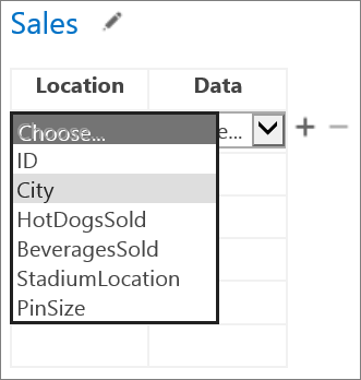 Choosing data for the App for Office to display in the Access app