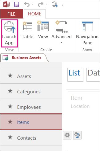 Launch App