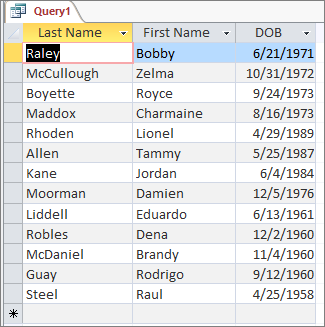 All records returned in query with no criteria