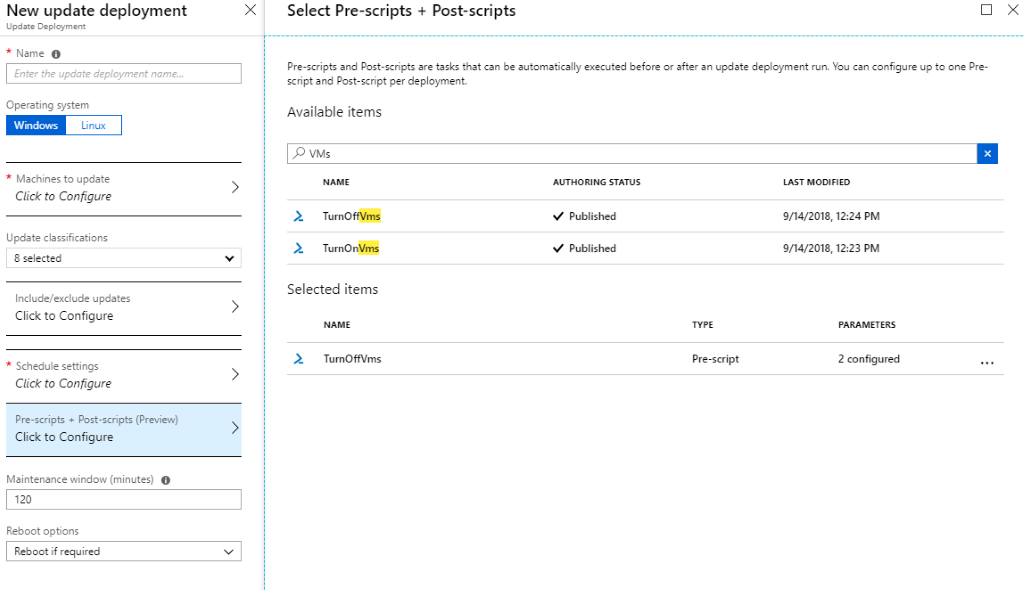 Update Management Pre/Post Tasks