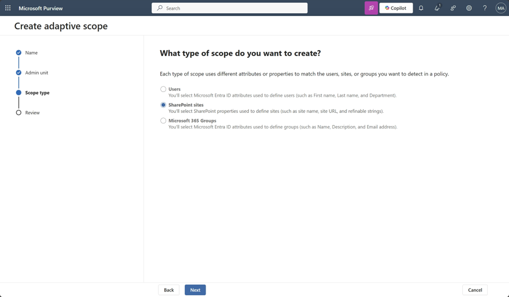 user settings