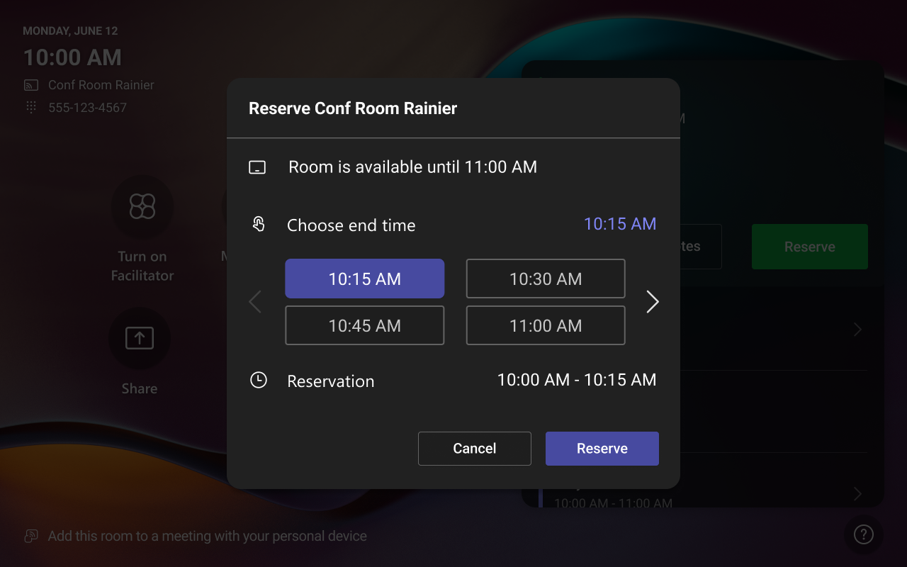 user settings