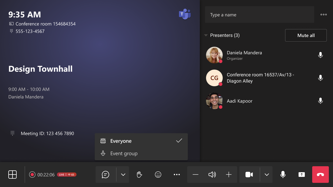 user settings