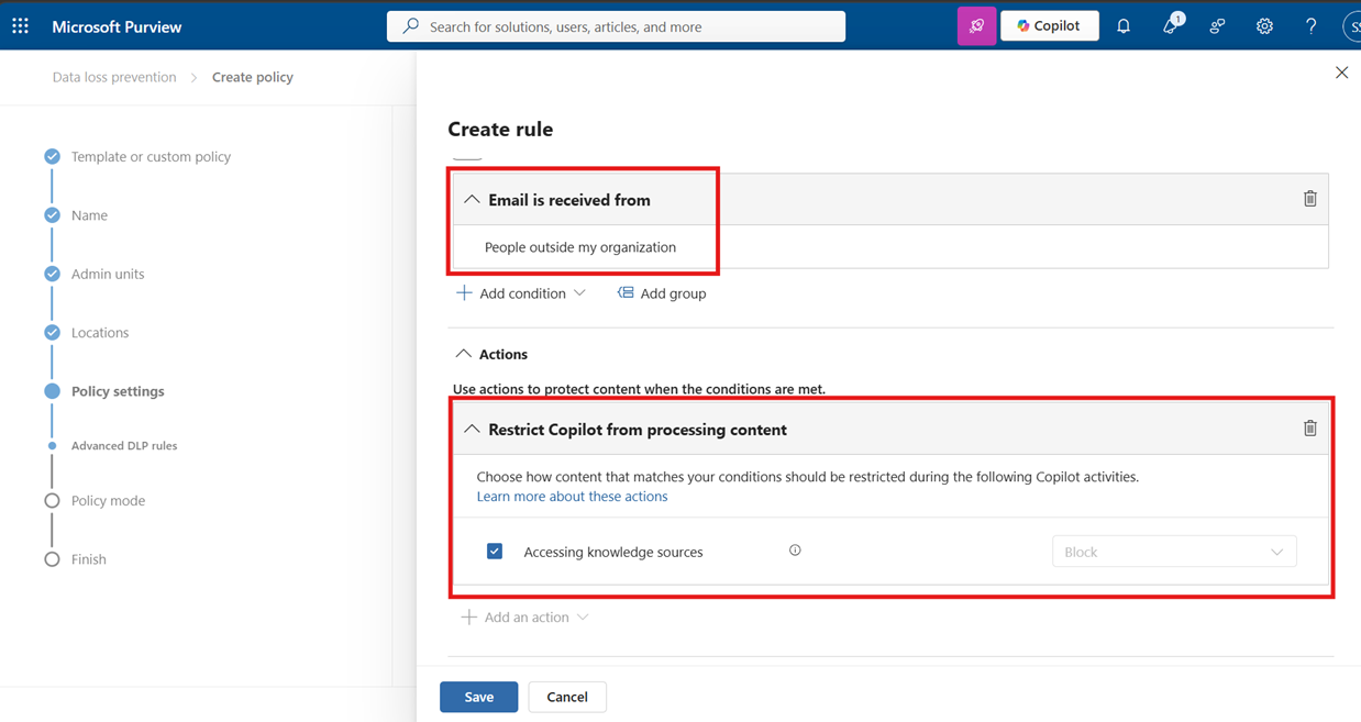 user settings