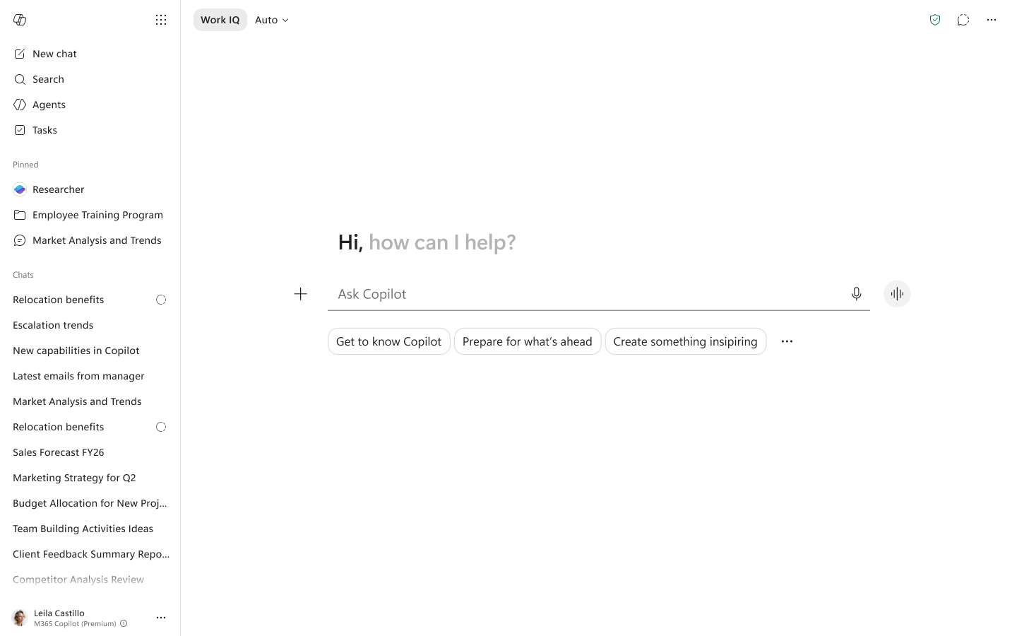 user settings