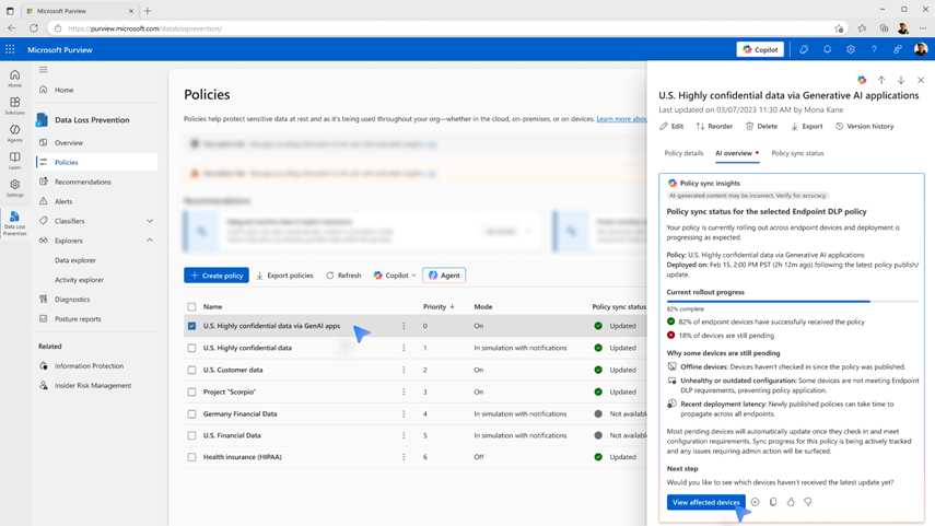 user settings