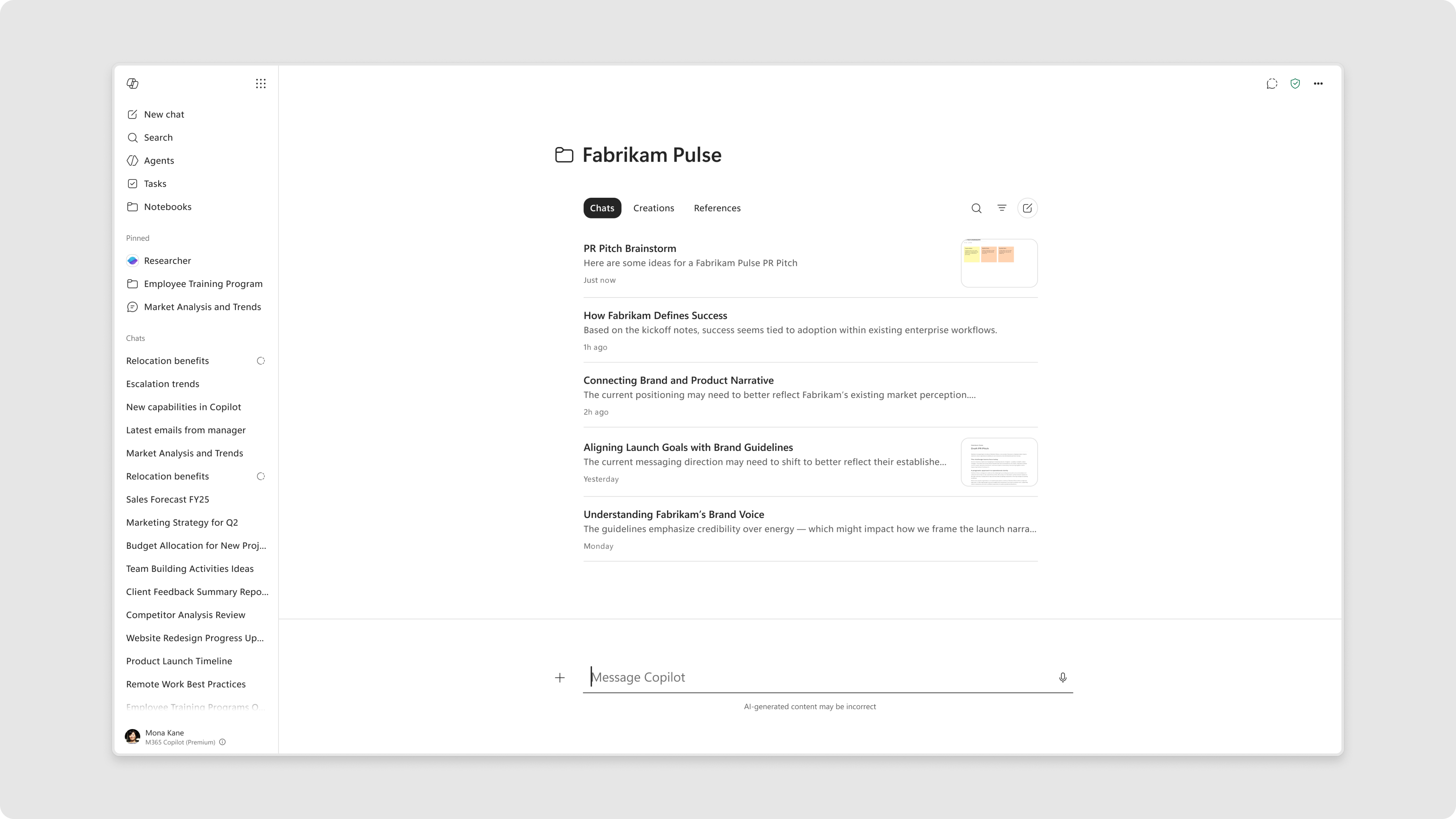 user settings
