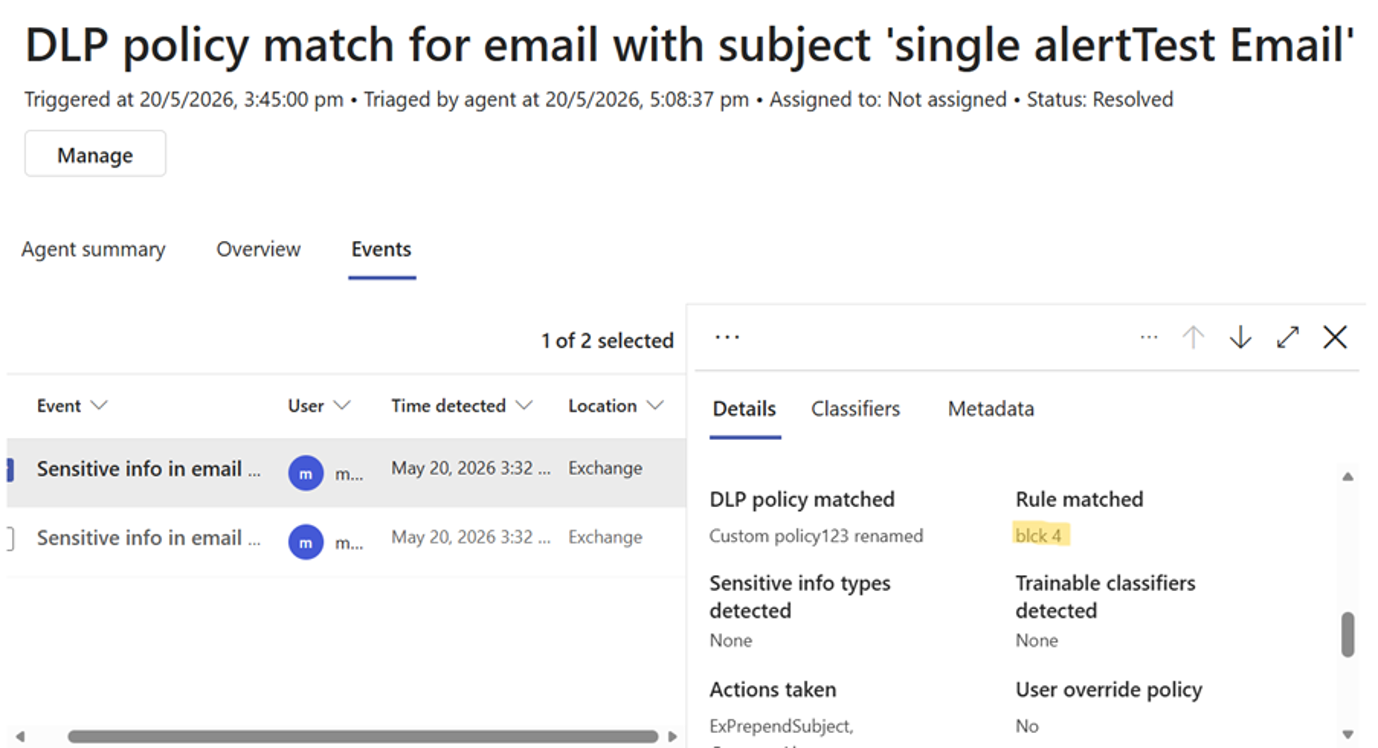 user settings