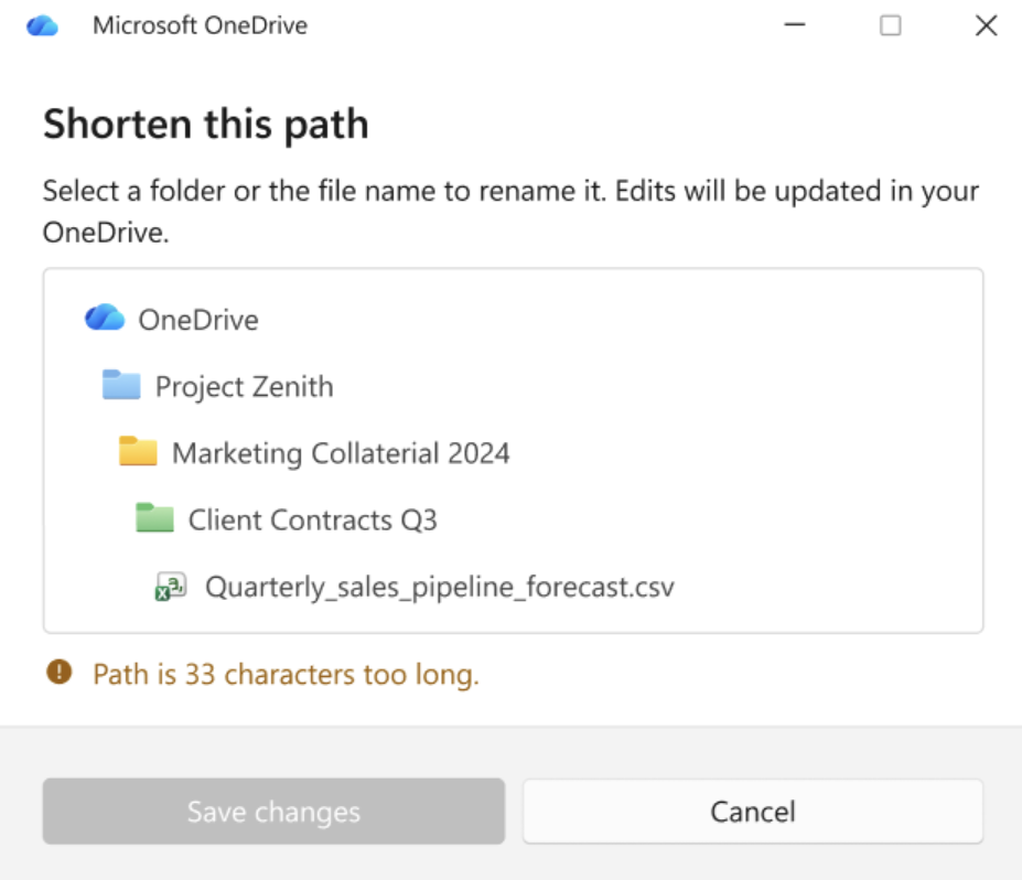 MC1422063: OneDrive for Business Adds Guided Fix for Max Path Errors in Windows Desktop Sync 1 19984 1