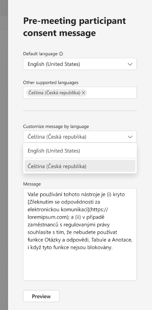 MC1454114: Microsoft Teams Adds Admin Option to Require Participant Consent Before Joining Meetings 5 21012 2