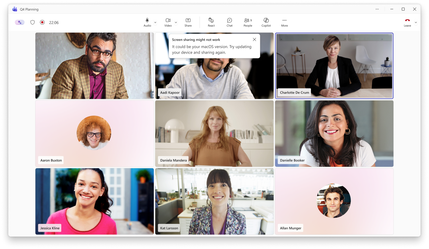 MC1392559: Microsoft Teams Adds In-Product Guidance for Screen Sharing Failures on macOS 1 21015 1