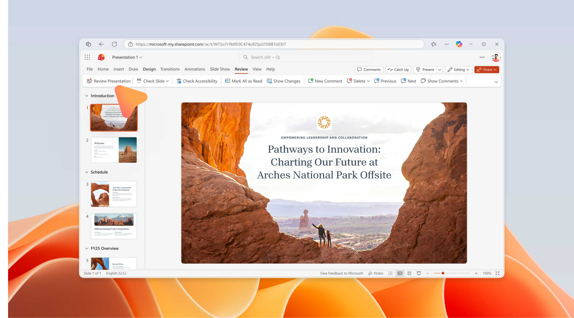 MC1419795: PowerPoint for the web Adds One‑Click Copilot Skills for Reviewing Presentations and Visualizing Slides 1 21242 2