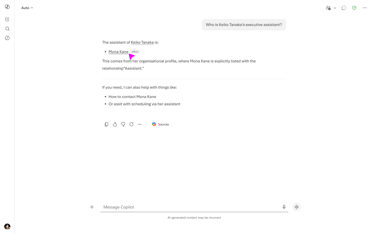 MC1457229: Microsoft 365 Copilot Supports Importing Executive Assistant Data via People Connectors 2 21452 2