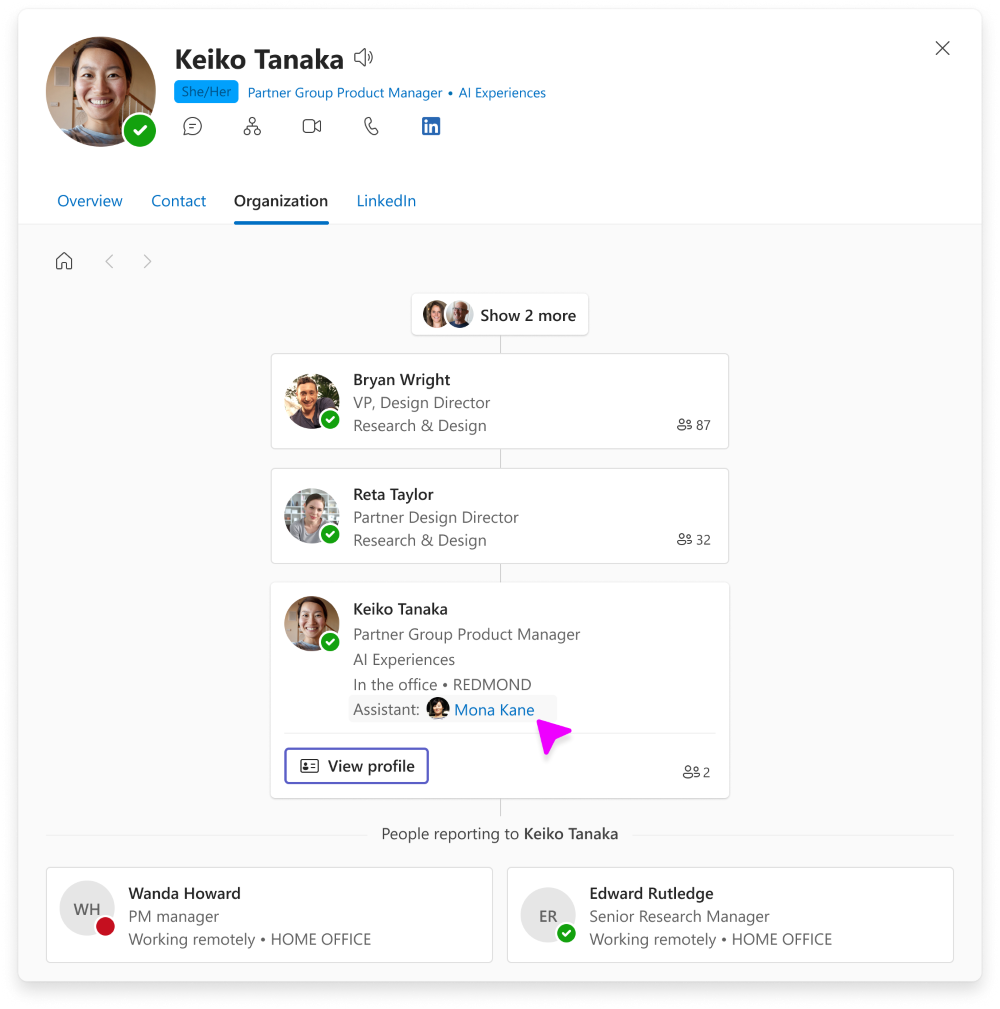 MC1457229: Microsoft 365 Copilot Supports Importing Executive Assistant Data via People Connectors 3 21452 3