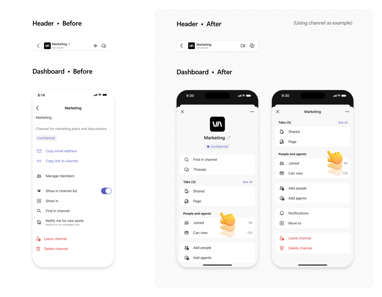 MC1467357: Microsoft Teams Mobile Gets Redesigned Header and Dashboard for Chats and Channels 2 21544 2