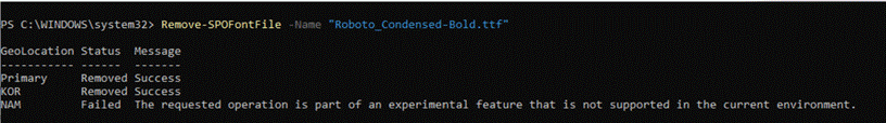 MC1472025: SharePoint Adds PowerShell Cmdlet for Deleting Brand Fonts 1 21674 1