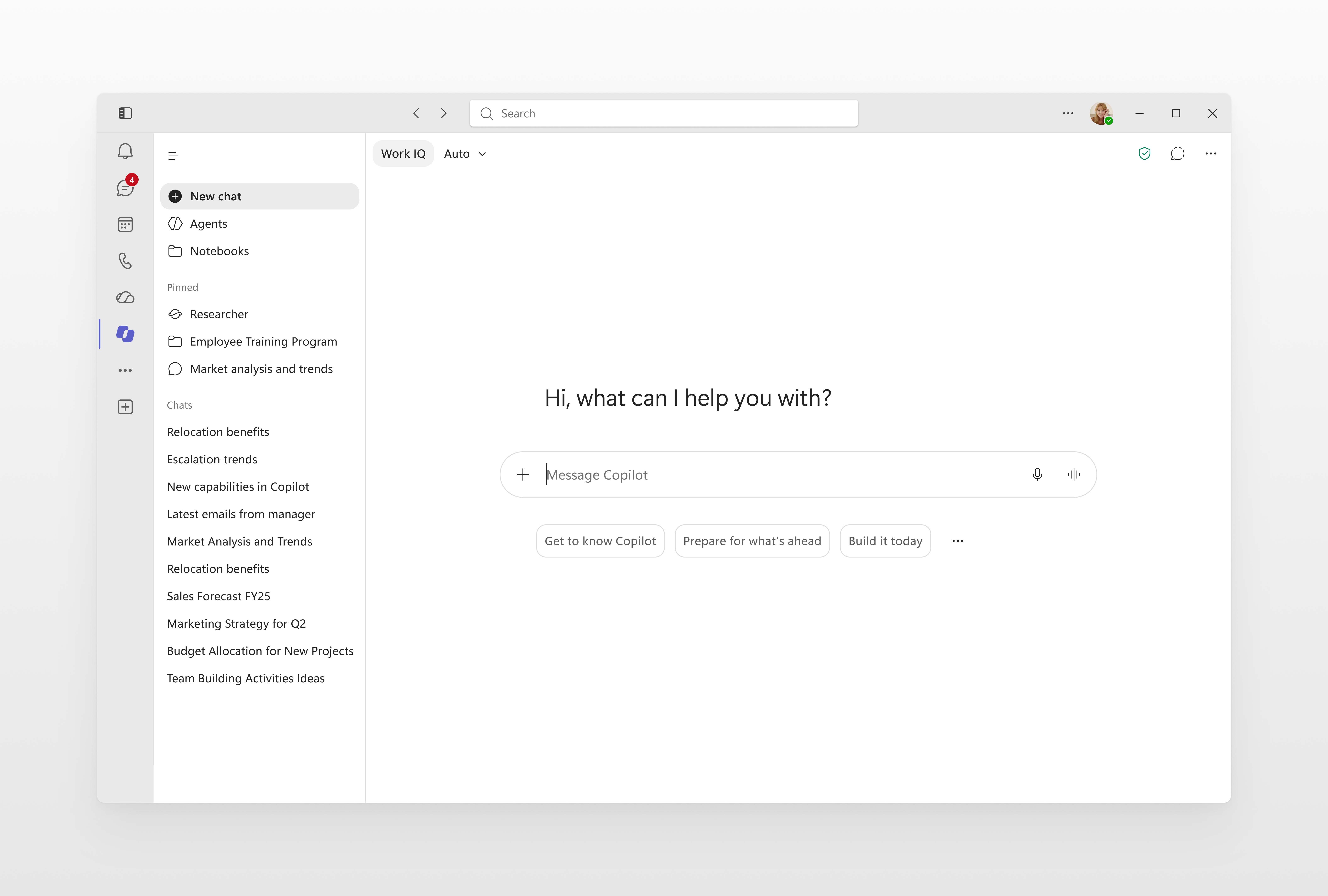 MC1458472: Microsoft Teams Gets Refreshed Copilot Experience with Chat-Centered Design and New Work IQ Controls 1 21606 1b
