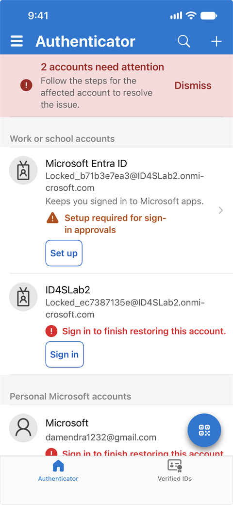 MC1521604: Microsoft Authenticator Gets Refreshed Home and Restoration Experience on iOS and Android 3 22294 4