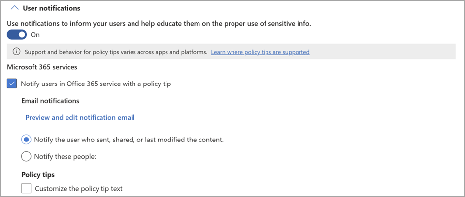 admin settings