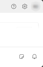 Screenshot of the icons in the header and footer of the homepage.