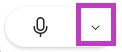 Screenshot of the drop-down arrow next to the microphone icon.