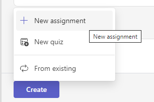 new assignment