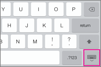 Hide keyboard