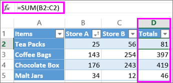 Calculated column