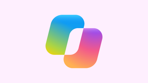 Abstract 3D image with Microsoft Copilot color theme