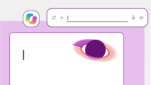 Illustration of a written prompt with text fields, representing how to write effective prompts for Microsoft Copilot.