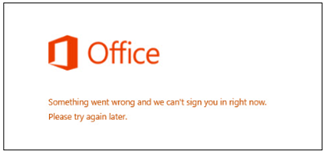 Issue signing into your Microsoft Account