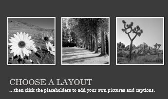 A photo album template for PowerPoint