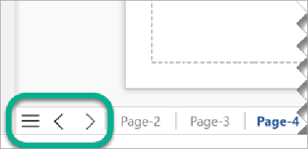 Shows Multiple page for diagrams in visio