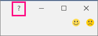Shows the help icon in file backstage in Word 2016