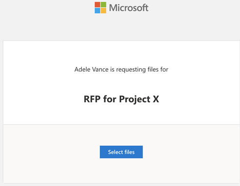 File request recipients prompt