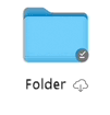 OneDrive for Mac file on demand status icon