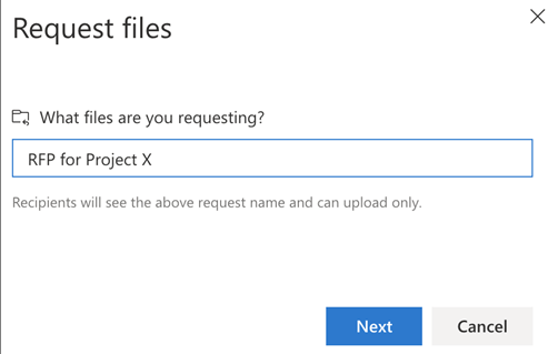 Selection of files UI