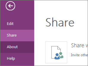 Share view with the invite people option