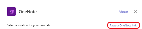 OneNote paste a OneNote link