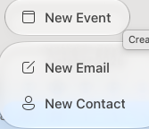 screenshot of new event window.