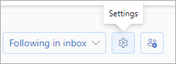 Screenshot of the selected Groups settings icon.